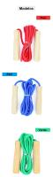 Pack de 6 a 24 unidades de Comba para saltar, Mango de madera, 3 colores diferentes, Longitud de 240 cm, Regalos para niños, Detalles cumpleaños infantil para invitados, Regalos boda para niños, Regalantes.com - details 1