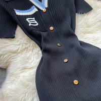 Vestido Bodycon Largo De Invierno Y2K Bordado Para Mujer Vestido De Knit Moda Verano Emparejado Con Chaleco Traje De Oficina - details 6