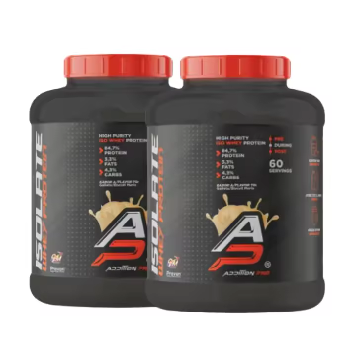 Pack 2 Proteinas ISO CFM Sabor: Galleta - Addition Pro  MuscleCult  Aumento masa muscular - 1