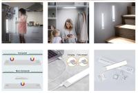 Lámpara De Armario Inalámbrica Con Sensor De Movimiento Y Control De Brillo Dimable 3 Modos De Color Recargable Por USB Para Cocina Armario Escaleras Decoración - details 8