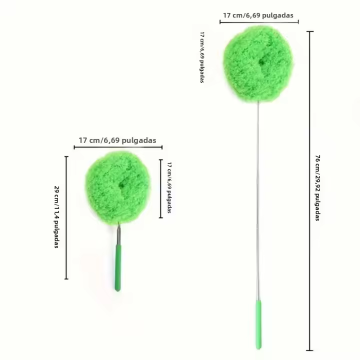 Limpia Techo Con Microfibra Azul Cepillo De Limpieza Reutilizable Y Lavable Máquina Longitud De Mano Cepillo Para Eliminar Polvo - 1