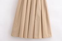 Vestido Midi Plisado Para Mujer MUJER 2025 Sin Mangas Estilo Verano Elegante Con Cinturón Y Decoración Draped Vestido De Fiesta Para Mujer - details 10