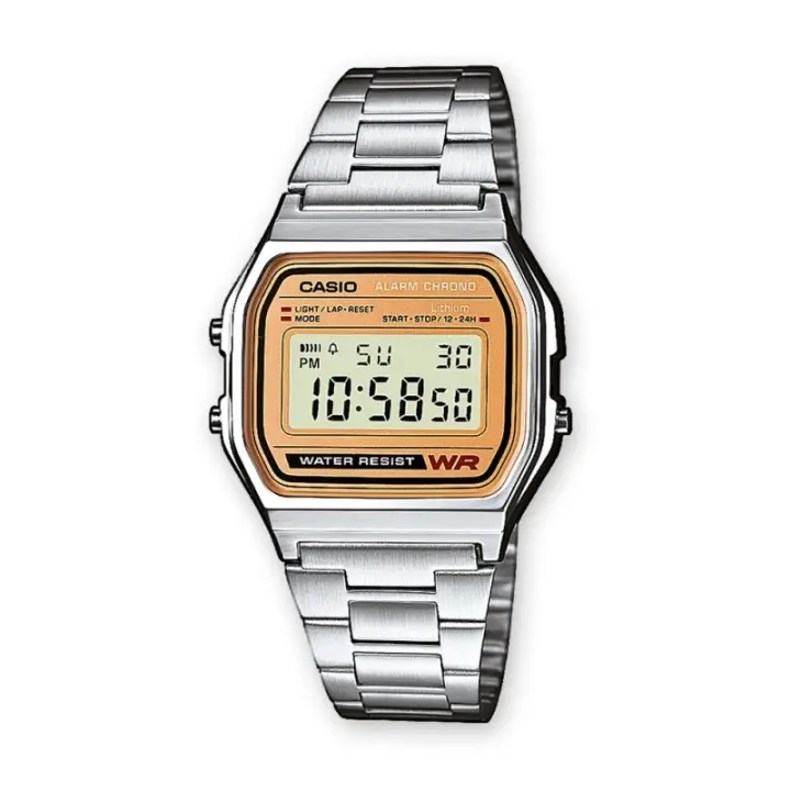 Reloj Casio A158WEA-9EF Plateado Resistente Al Agua - 1