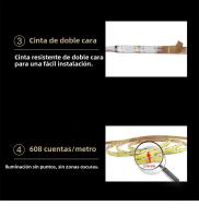 Tira De Luz LED COB CCT 10M 624 LEDs/m Alta Densidad Flexible 5mm Luz LED Lineal Dimmable 3 Cables DC24V 2700K a 6500K Para Sala De Estar - details 6