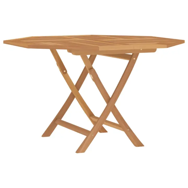 Mesa de Jardín plegable Madera maciza de Teca 110x110x75 cm - 1