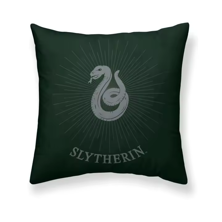BL Belum | Funda cojín Harry Potter, Funda de cojín 100% algodón 50x50cm Modelo Slytherin Sparkle A - 1