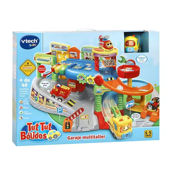 Garaje Multitaller Tut Tut Bólidos - Repara Tus Coches Tut Tut Bólidos - Set de Vtech - 1