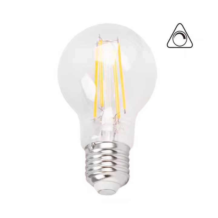 Barcelona LED Bombilla LED filamento E27 A60 - 8W - Regulable - 1
