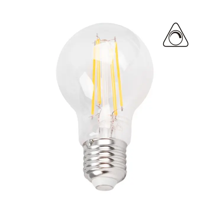 Barcelona LED Bombilla LED filamento E27 A60 - 8W - Regulable - 1