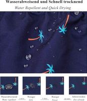 Bañador Hombre Corto con Bolsillo, Bañadores de Playa con Cordón, Bañadores de Natación Hidrófugo, Bañadores de Surf con Forro de Malla, Transpirable&Secado Rápido-L - details 2