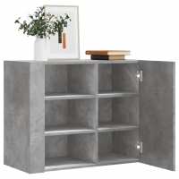 vidaXL Armario de pared madera de ingeniería 75x35x60 cm en color Roble Sonoma/Roble ahumado/Marrón roble y más | almacenamiento funcional diseño moderno para baño dormitorio sala - details 6