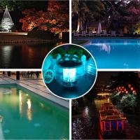 Lámpara Con; Bola flotante, Envnmental Pction PS Luz de decoración de interiores LED a; Luces de bola de fiesta recargables de colores de energía solar para piscina de estanque de jardín - details 2