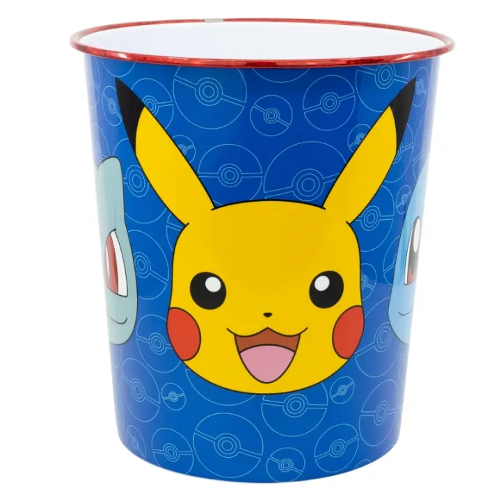 Pokemon, Papelera, Niños, Niñas, Infantil Color Azul, 22,5 x 21 x 21 cm. Kiglam - 1