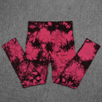 Pantalones De Yoga Para Mujer De Cintura Alta Control De Abdomen Push up Leggings De Talla Grande Talla Pequeña Talla Media Sin Costuras Tie Dye Bleach Fitness Gimnasio Deportes Pantalones - details 24