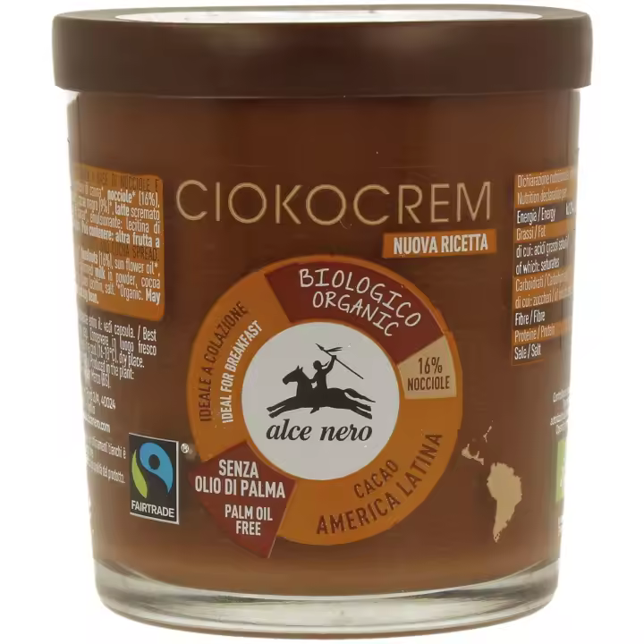 Alce Nero Crema De Chocolate Con Avellanas - 1