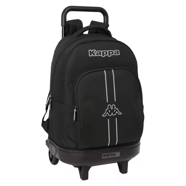 Mochila Grande Con Ruedas Compact Extraible Kappa "Dark" 33X45X22Cm (Safta 612575918) - 1
