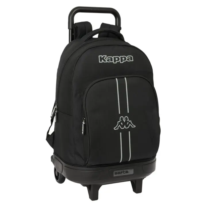 Mochila Grande Con Ruedas Compact Extraible Kappa "Dark" 33X45X22Cm (Safta 612575918) - 1