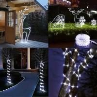 Luces De Enredadera LED Solar Para Jardín Navidad Decoración De Fiesta Boda 22M/12M/7M Cinta De Luces Faeirys Modernas Instalación Por Montaje - details 5