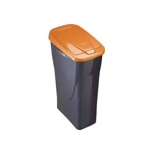 MONDEX Papelera Ecobin 15L con Tapa Naranja, 31x20x42cm, Polipropileno - 77315 Cubo de basura con tapa Accesorios y Recambios Productos Limpieza Papeleras Limpieza - 1