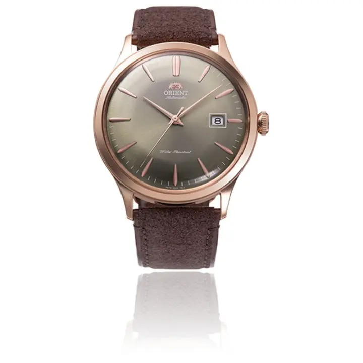 reloj automático hombre Orient Bambino RA-AC0P04Y 42mm correa de cuero (acepta cuerda manual) - 1
