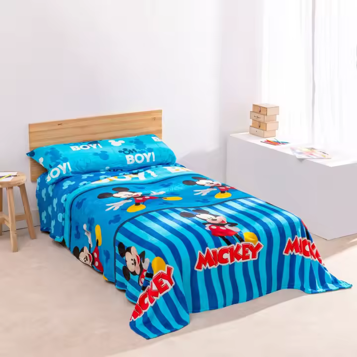 Juego de Sábanas Coralina Mickey Mouse Karamelo Home - 1