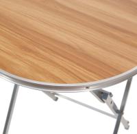 Mesa Plegable Multifuncional The Secret Home - Madera Contrachapada y Aluminio - D.60x70 Cm - Para Jardín, Terraza, Balcón o Picnic - details 2