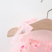 Vestido De Princesa Para Bebé Niña Verano Con Volante Y Diseño De Pétalos Vestido De Cumpleaños De Malla Para Niñas Edad 0-3 Años - details 3