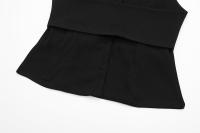 Conjunto De Traje Para Mujer TRAF Con Cuello Colgante Y Chaqueta De Botones Estilo Inglés Pantalones De Cintura Alta Casual - details 19