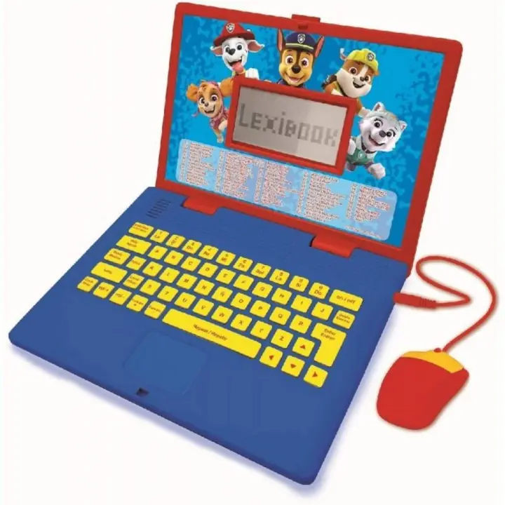 LEXIBOOK - Ordenador educativo Patrulla Canina bilingüe español/inglés - 124 actividades - 1