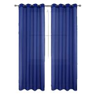 Cortinas Salon Modernes, Cortinas Visillos Liso, Transslúcidas Visillos, Cortinas Poliéster, Cortinas para Sala Cuarto Dormitorio Cocina Salón, 2 Piezas, 140x220cm / 140x260cm, marrón/Azul/Beige/Blanco/Rosa/Gris/Morado/Naranja/Rojo - details 0