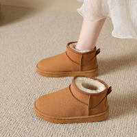 Botas De Nieve Para Mujer Suelta Gruesa De Algodón Antideslizantes Invierno Zapatos Nuevos Estudiantes 2023 Botas Negras - details 1