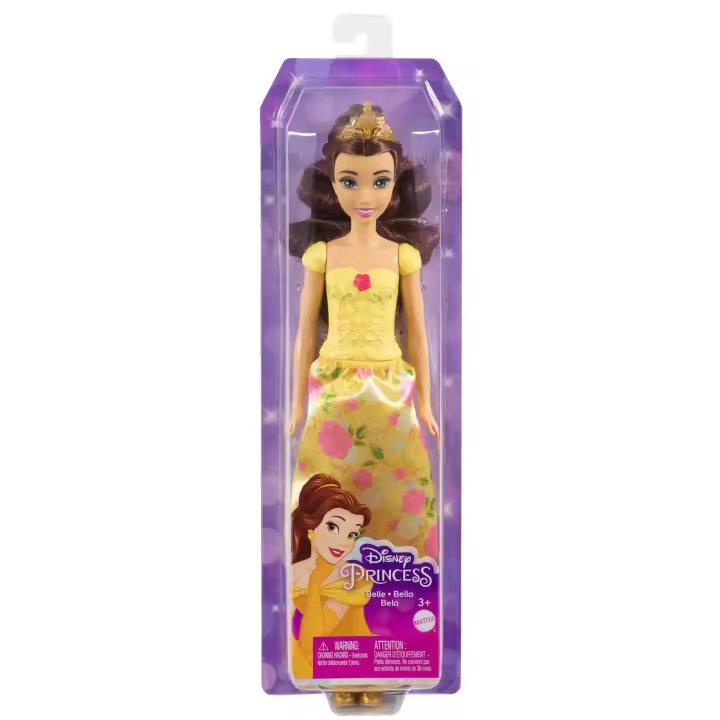 Muñeca Princesa Disney Bella con tiara 30cm HLX31 Mattel - 1