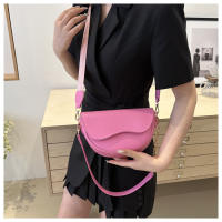Bolso De Hombro Doble Cadena Moda En Cuero PU Sólido Para Mujer Bolso Cruzado Versátil Regalo Para Festival - details 3