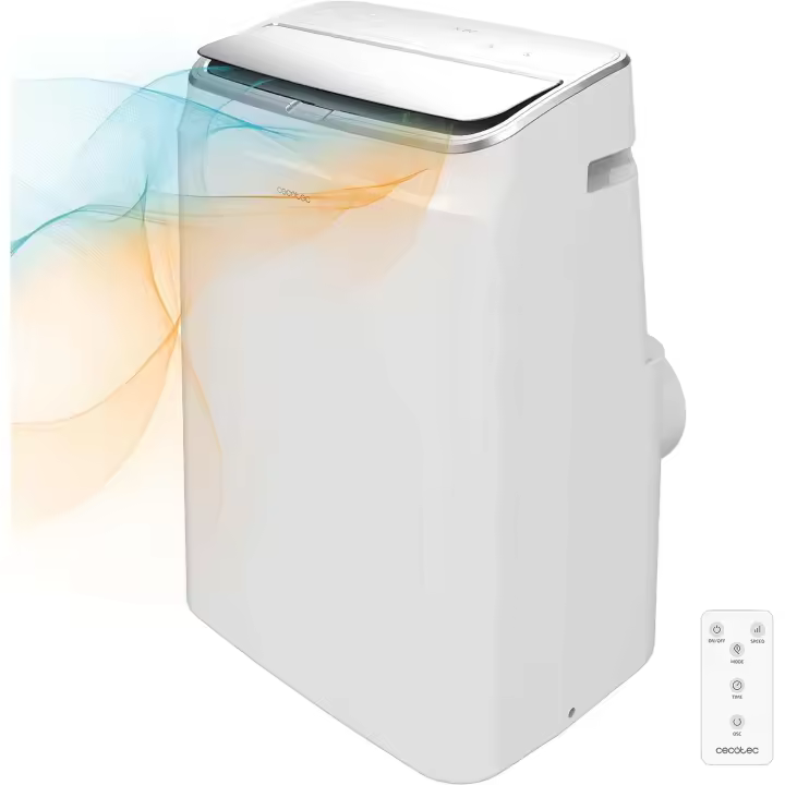 Aire Acondicionado Portatil Cecotec Forceclima 12600 Soundless Heating Con Mando Pantalla LED Cobertura 28m2 - 1