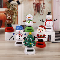 Decoración De Navidad Para Escritorio Solar De Santa Claus Danzante Oso De Nieve Feliz Navidad Regalo Accesorio De Hogar Material Plástico - details 3