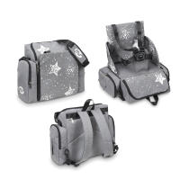 Trona De Viaje Portátil - Booster Bag Stars MS - Asiento De Bebés Convertible En Mochila 2 En 1, Perfecto para llevártelo a restaurantes o de viaje - details 0