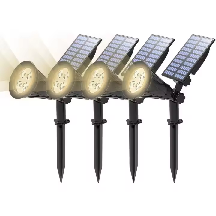 【Paquete de 4】Foco solar para exteriores T-SUN, resistente al agua, para exteriores - 1