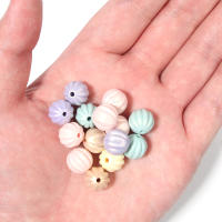 100pcs Perlas De Acrílico En Forma De Calabaza 11mm Colores Mixtos Espaciadores Para Crear Pulseras Collares Joyería Accesorios DIY - details 3