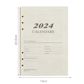 A5 Agenda Daily Plannerr English 2024 Planner English Notebook Daily To Do List Loose-leaf Stationary - 1
