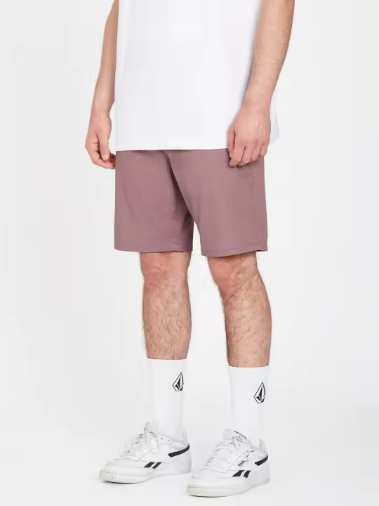 Volcom Frickin Modern Stretch Shorts 19" Bordeaux Brown - 1