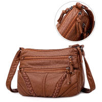 Nueva Llegada Bolso De Hombro Para Mujer En Cuero PU Retro Bolso Mensajero Ligero Bandolera Monedero Bolso De Mano Estilo Fashion - details 4