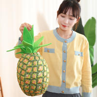 Muñeco De Peluche De Piña Tamaño 48cm Suave Y Realista Almohada De Descanso Para Niñas Decoración Del Hogar Juguete Para Niños - details 7
