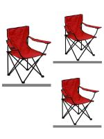 OFERTA[PACK 3] Silla Plegable de Camping de Acero, 50x50x80cm, Silla de Acampada Plegable, Ideal para Camping o Pesca, Estructura de Acero Resistente y Asiento de Lona Impermeable - details 1