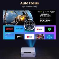 Proyector Android Hunkstar P3 1000 ANSI, 1080P nativo, decodificación 4K, HDR10, corrección trapezoidal automática y enfoque automático, Android 9.0, Bluetooth 5.0, WiFi 6, 2 altavoces de 5 W - details 6