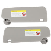 Par De Viseras Solares Para Coche Para Chevy Sonic Aveo 2012-2020 Con Espejo Reemplazo Izquierdo Y Derecho Color Gris - details 0