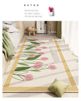 Manta De Cama Con Diseño De Flores Cristal Velvet Absorbente Antideslizante Y Resistente a La Suciedad Para Habitación Moderna - details 7