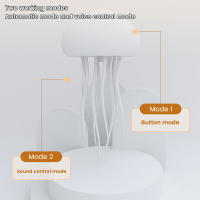 Luz De Ambiente En Forma De Medusa Con Luz Cálida Y Gradiente De Colores Dos Modos 9 Tentáculos Que Se Rotan Automáticamente Luz De Decoración Original - details 1