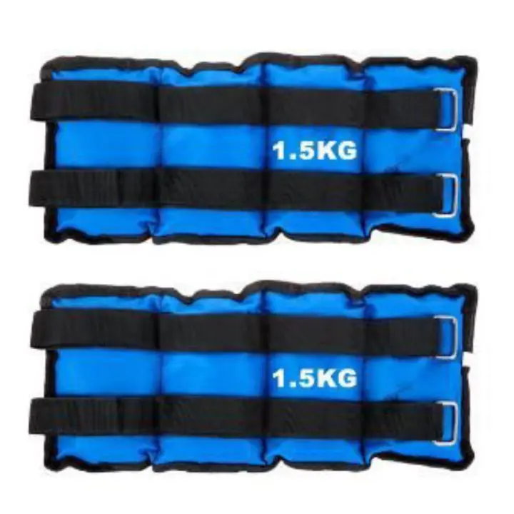Maxia Market - Pesas Para Tobillos y Muñecas de 1 a 5 Kilos, Lastres Doble Correa Ajustables, para Fitness Ejercicio Gimnasio Entrenamiento, Pesas Tobilleras Multifuncional - 1