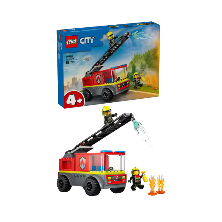 LEGO City 60463 Camión de Bomberos con Escalera contiene 82 piezas - edad 4+ años 25L60463 - 1
