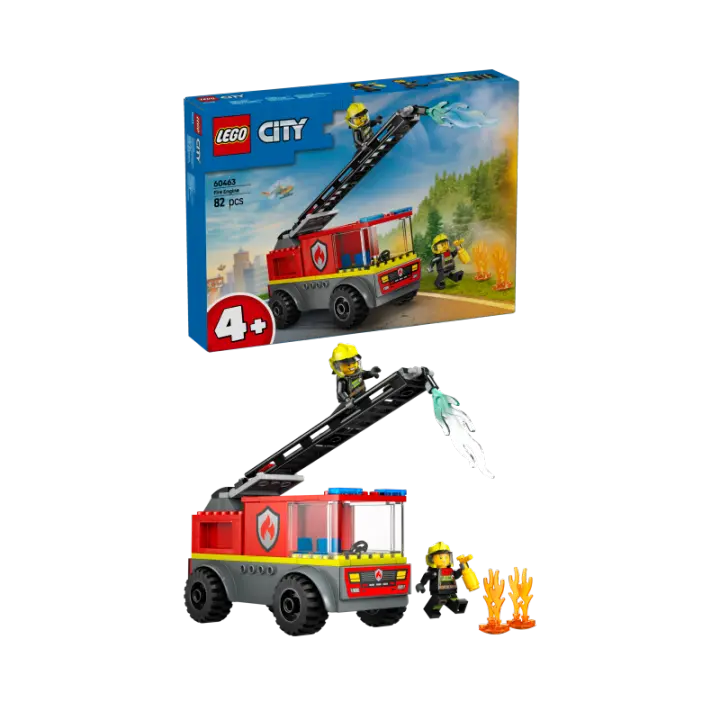 LEGO City 60463 Camión de Bomberos con Escalera contiene 82 piezas - edad 4+ años 25L60463 - 1